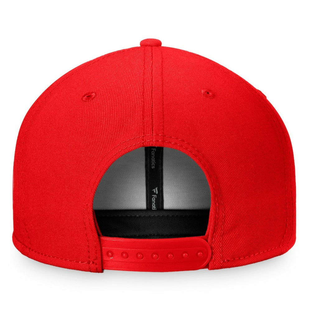 Washington Nationals Circle Script Snapback Hat - Red