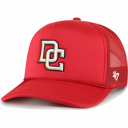 Washington Nationals Foam Logo Trucker Adjustable Hat - Red | 47 brand