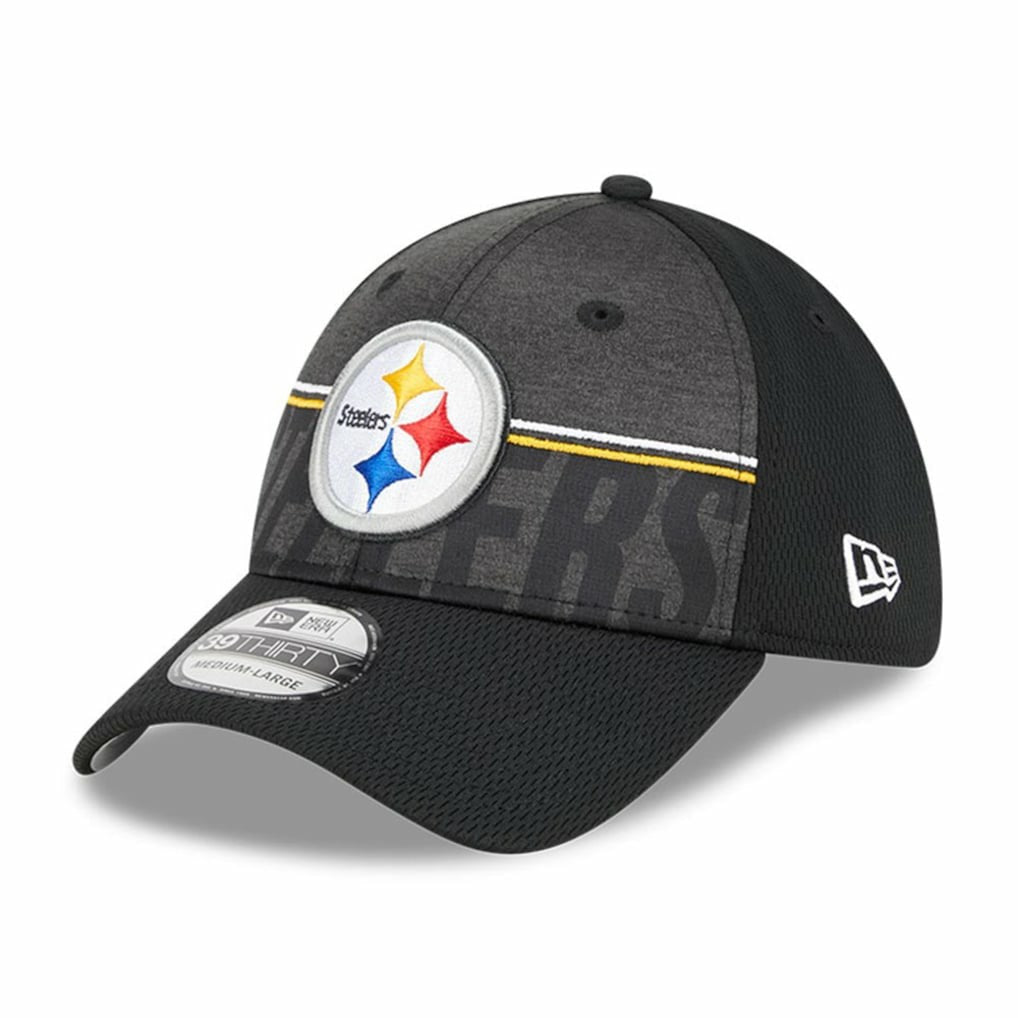 Pittsburgh Steelers New Era 2023 NFL Training Camp 39THIRTY Flex Hat - Black discount