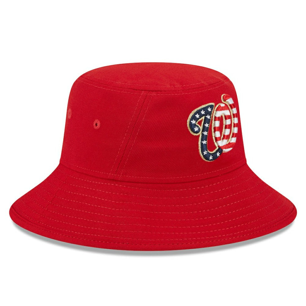 Washington Nationals 2023 Fourth of July Bucket Hat - Red | New Era
