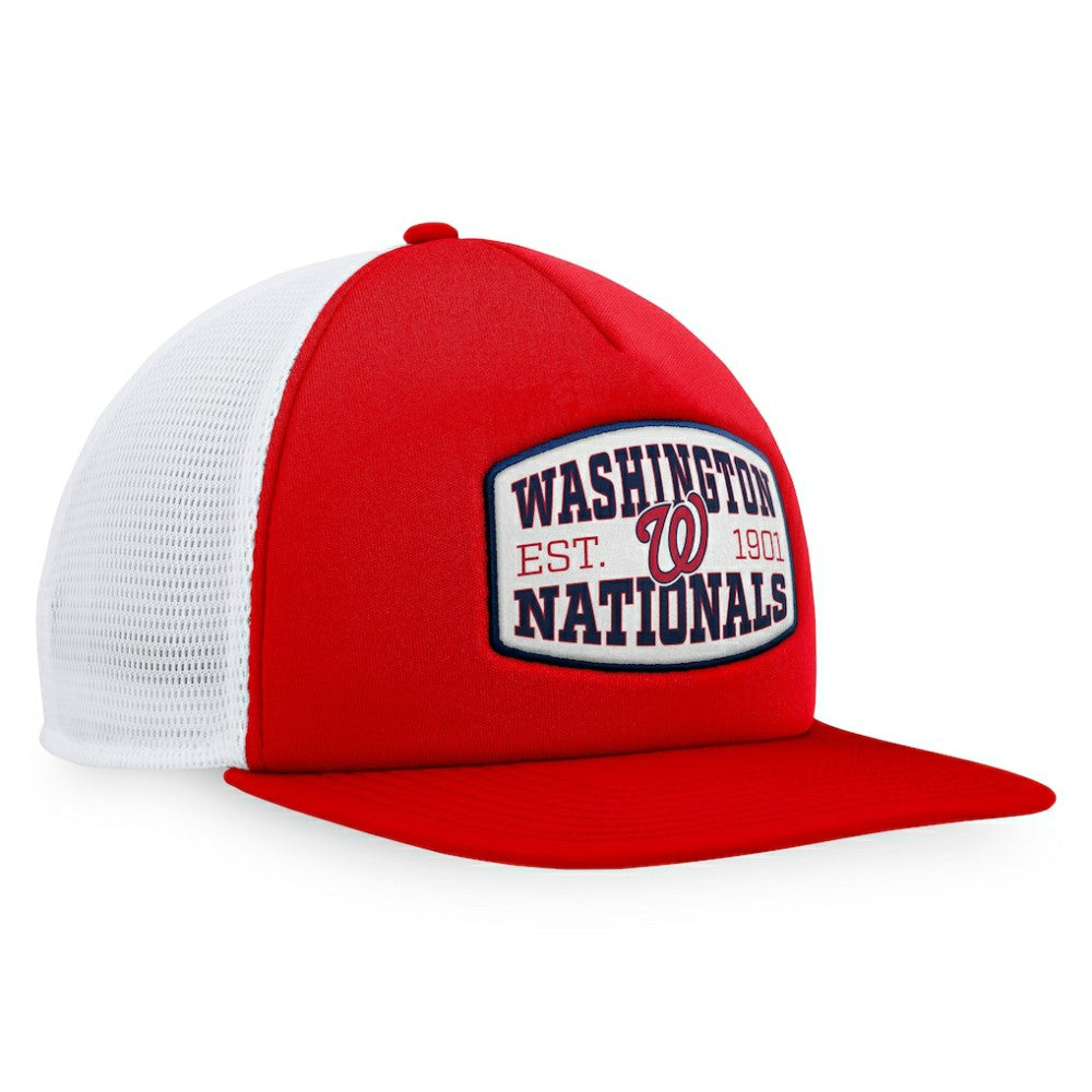 Washington Nationals Foam Front Patch Trucker Snapback Hat - Red