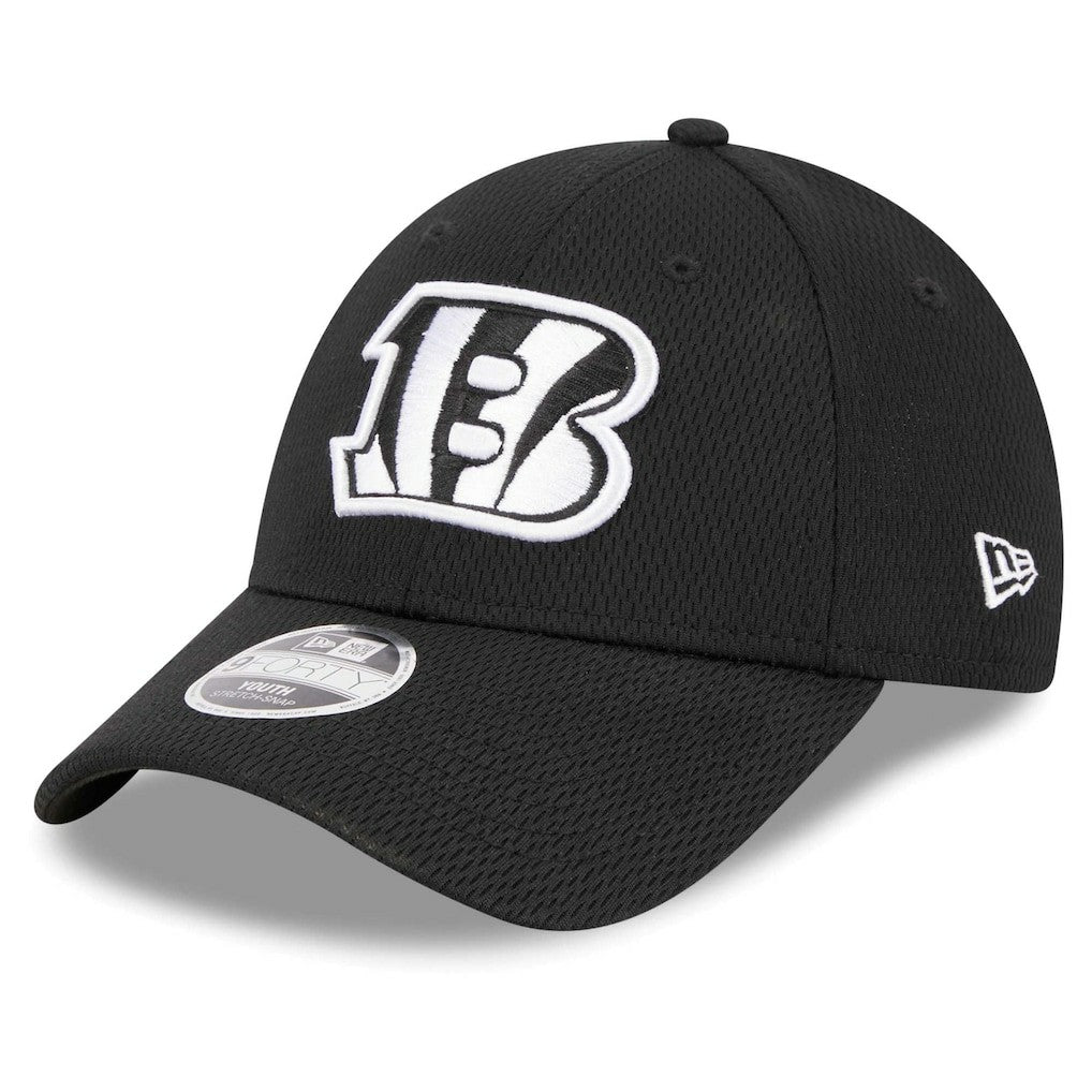 Cincinnati Bengals New Era Youth Main B-Dub 9FORTY Adjustable Hat - Black cheap