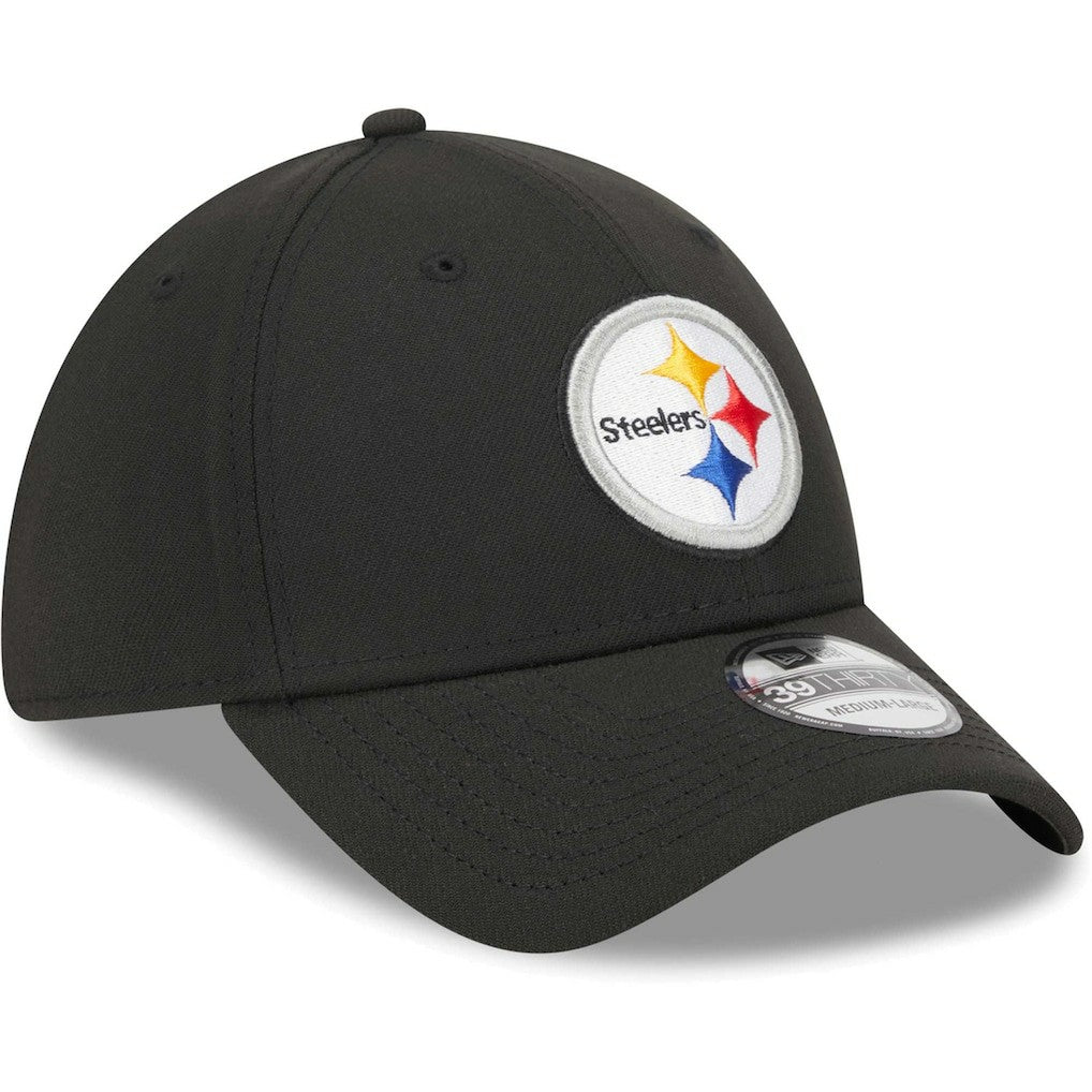 Pittsburgh Steelers New Era Main 39THIRTY Flex Hat - Black cheap