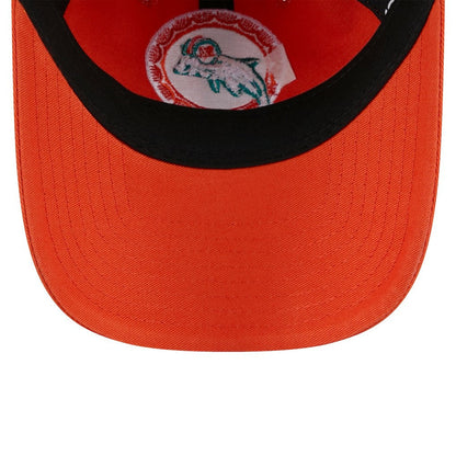 Miami Dolphins New Era Women's Throwback Main Core Classic 2.0 9TWENTY Adjustable Hat - Orange on sale