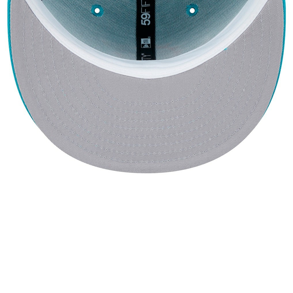 Miami Dolphins New Era Main Patch 59FIFTY Fitted Hat - Aqua outlet
