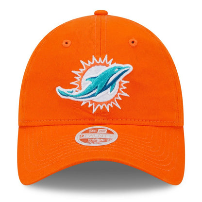 Miami Dolphins New Era Women's Main Core Classic 2.0 9TWENTY Adjustable Hat - Orange on sale