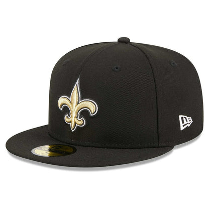 New Orleans Saints New Era Main Patch 59FIFTY Fitted Hat - Black on sale