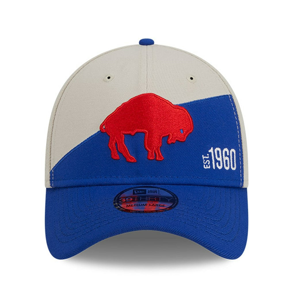 Buffalo Bills New Era 2023 Sideline Historic 39THIRTY Flex Hat - Cream/Royal outlet