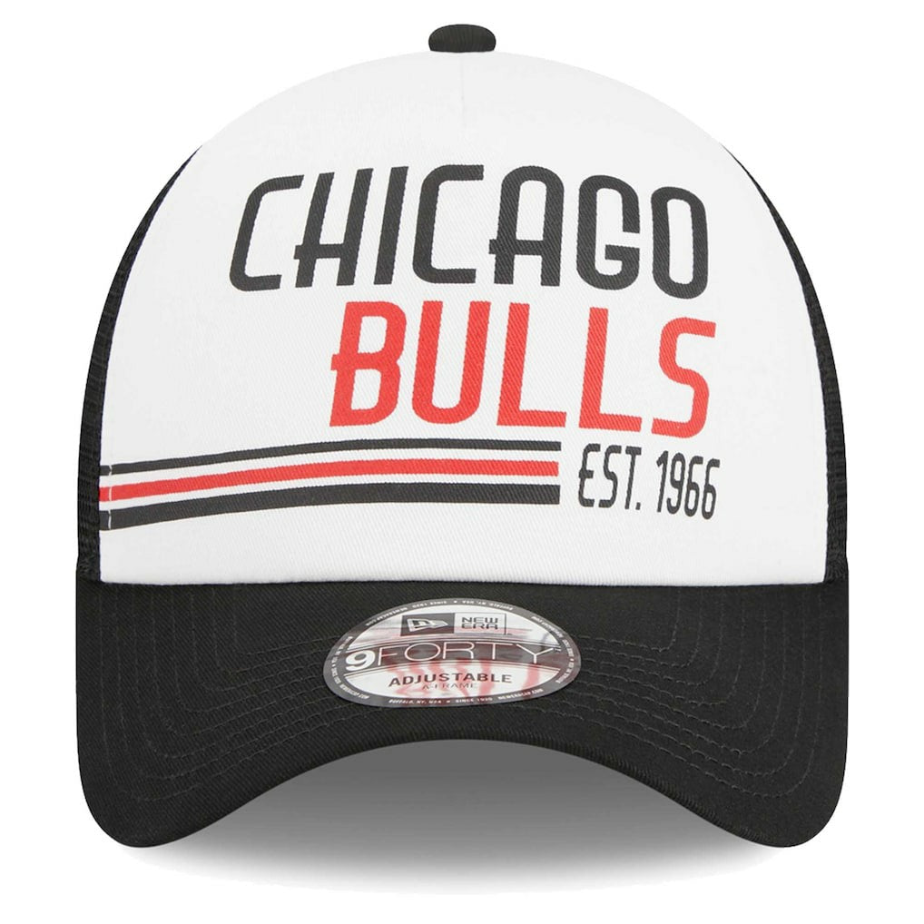 Chicago Bulls Lift Pass Foam Front Trucker 9FORTY Adjustable Hat - White | New Era online