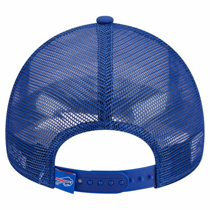 Buffalo Bills New Era Stacked A-Frame Trucker 9FORTY Adjustable Hat - White/Royal cheap