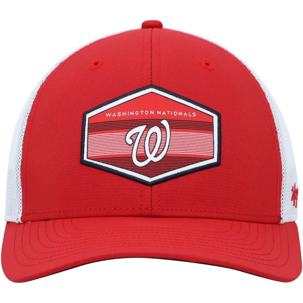 Washington Nationals Burgess Trucker Snapback Hat - Red/White | 47 brand
