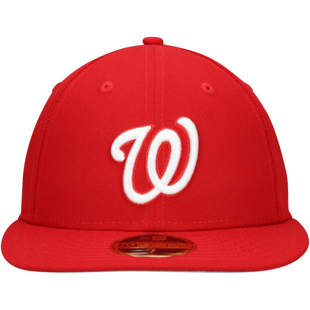 Washington Nationals Low Profile 59FIFTY Fitted Hat - Scarlet | New Era