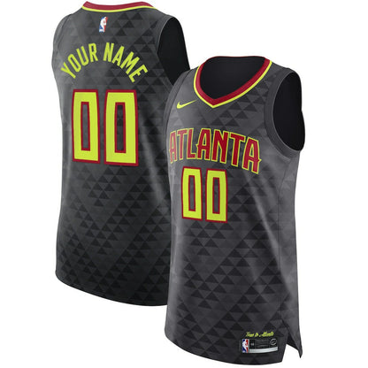 Atlanta Hawks Authentic Custom Jersey Black - Icon Edition | Nike outlet