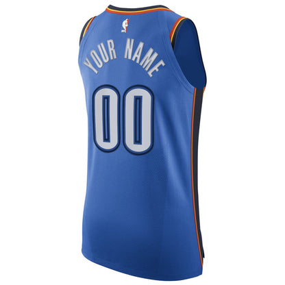 Oklahoma City Thunder Authentic Custom Jersey Blue - Icon Edition | Nike for sale