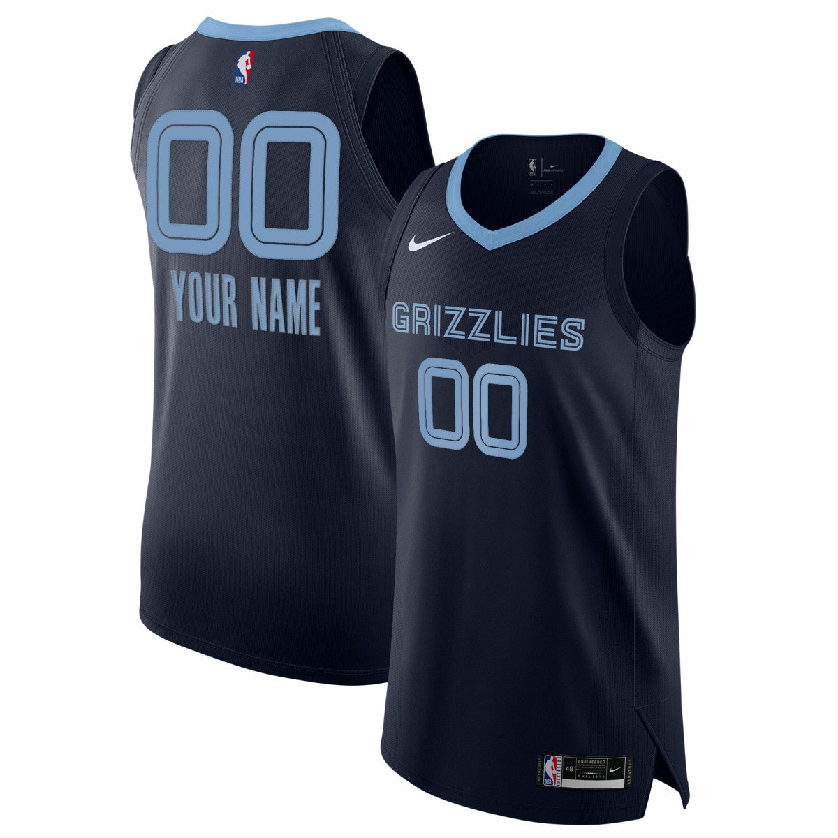 Memphis Grizzlies 2020/21 Authentic Custom Jersey Navy - Icon Edition | Nike outlet