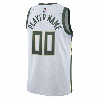 Milwaukee Bucks 2020/21 Swingman Custom Jersey - Association Edition - White | Nike shop
