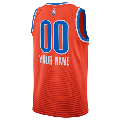 Oklahoma City Thunder Jordan Brand Unisex 2022/23 Swingman Custom Jersey - Statement Edition - Orange discount