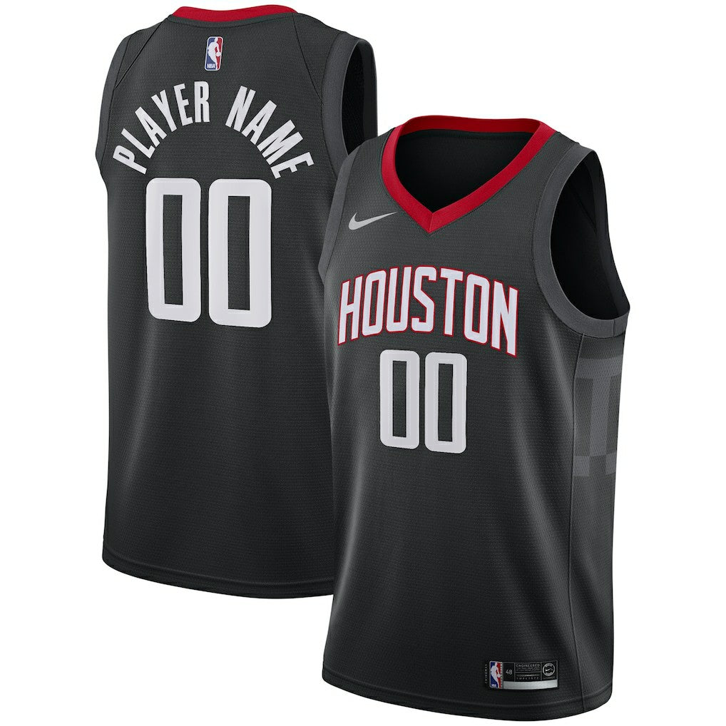 Houston Rockets Swingman Custom Jersey Black - Statement Edition | Nike on sale
