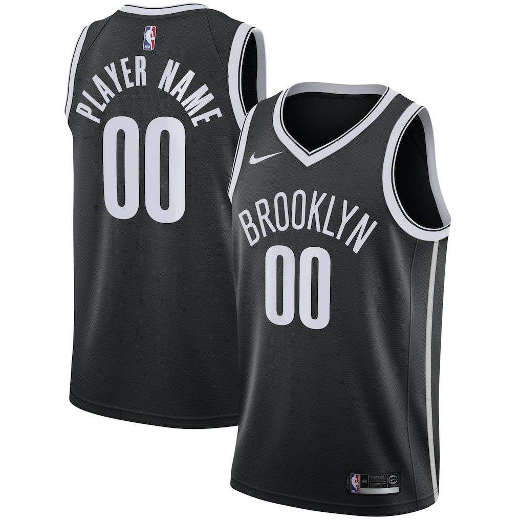 Brooklyn Nets Swingman Custom Jersey Black - Icon Edition | Nike shop