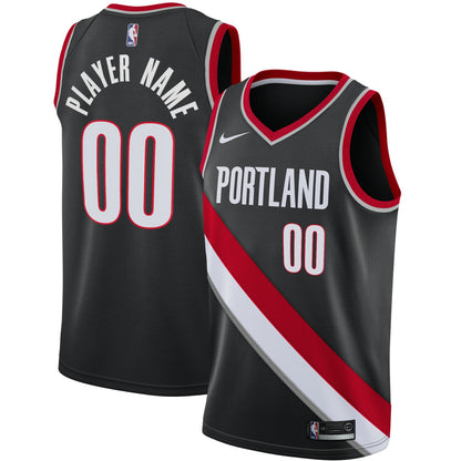Portland Trail Blazers Swingman Custom Jersey Black - Icon Edition | Nike sale