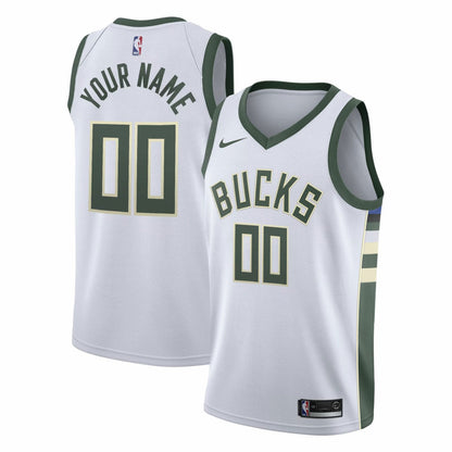 Milwaukee Bucks Swingman Custom Jersey White - Association Edition | Nike sale