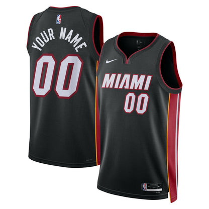 Miami Heat Unisex Swingman Custom Jersey Black - Icon Edition | Nike sale