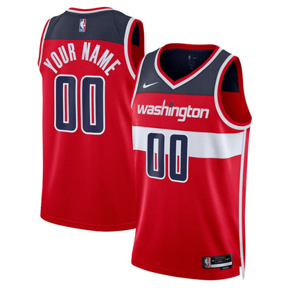 Washington Wizards Unisex Swingman Custom Jersey Red - Icon Edition | Nike on sale
