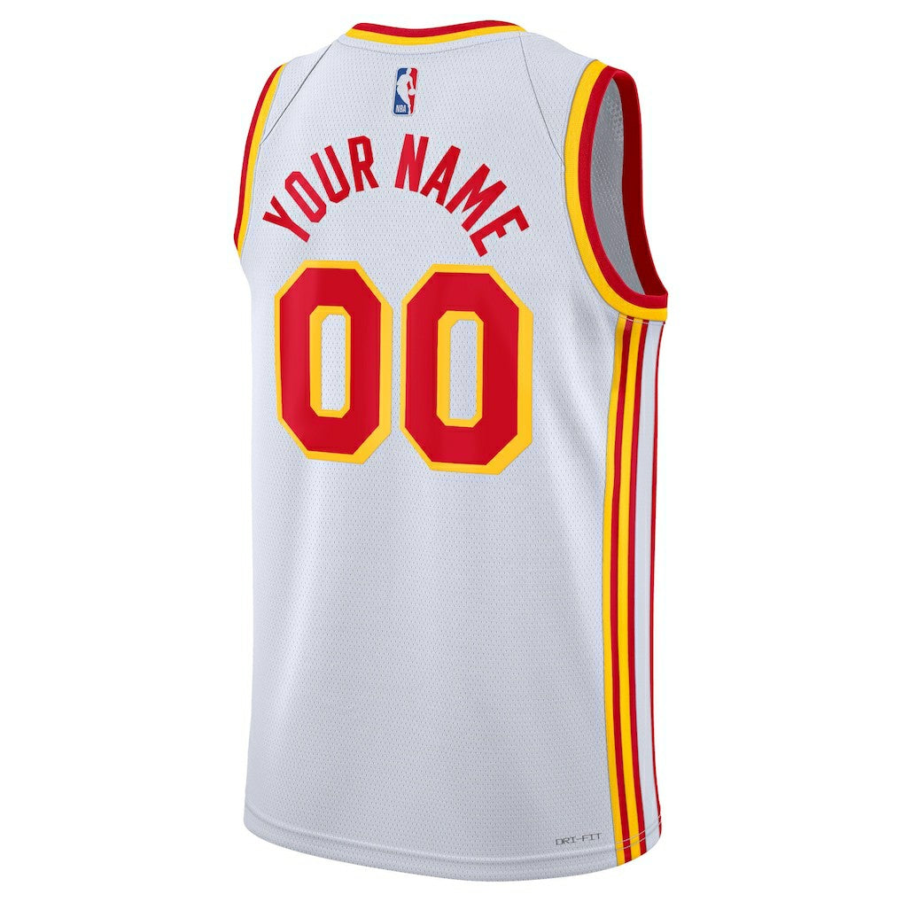 Atlanta Hawks Unisex Swingman Custom Jersey White - Association Edition | Nike discount