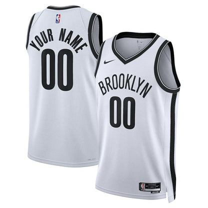 Brooklyn Nets Unisex Swingman Custom Jersey White - Association Edition | Nike online