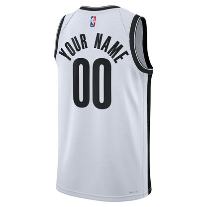 Brooklyn Nets Unisex Swingman Custom Jersey White - Association Edition | Nike online