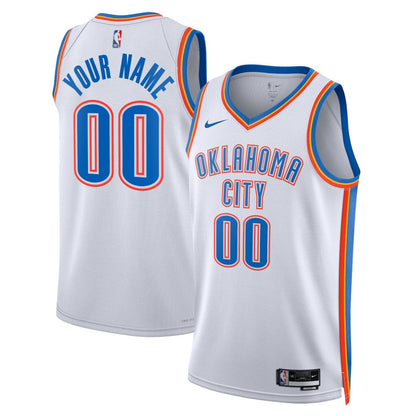 Oklahoma City Thunder Unisex Swingman Custom Jersey White - Association Edition | Nike on sale