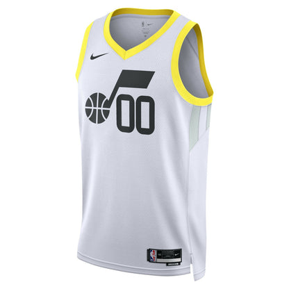 Utah Jazz Unisex Swingman Custom Jersey White - Association Edition | Nike shop