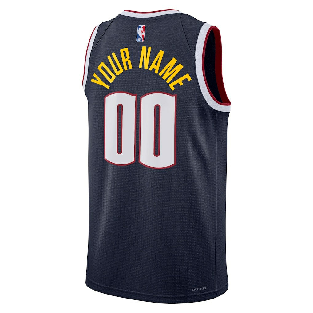 Denver Nuggets Unisex Swingman Custom Jersey Navy sale - Icon Edition | Nike sale