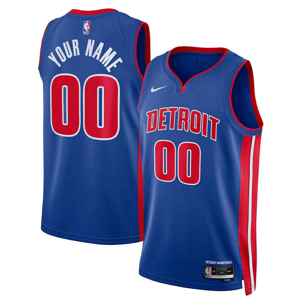Detroit Pistons Unisex Swingman Custom Jersey Blue sale - Icon Edition | Nike discount
