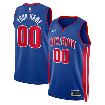 Detroit Pistons Unisex Swingman Custom Jersey Blue sale - Icon Edition | Nike discount