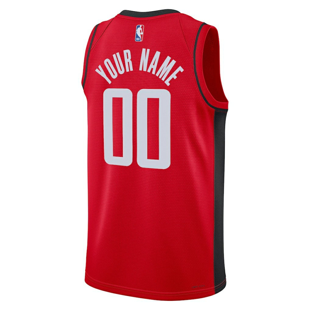 Houston Rockets Unisex Swingman Custom Jersey Red - Icon Edition | Nike cheap