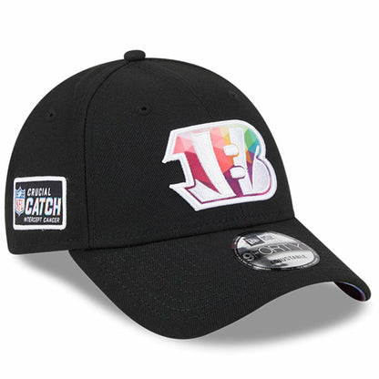 Cincinnati Bengals New Era 2023 NFL Crucial Catch 9FORTY Adjustable Hat - Black on sale
