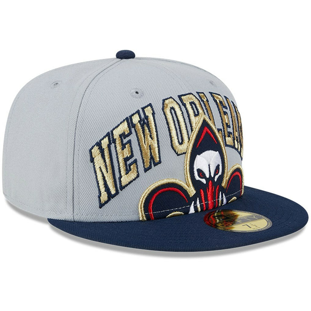 New Orleans Pelicans Tip-Off Two-Tone 59FIFTY Fitted Hat - Gray/Navy | New Era online