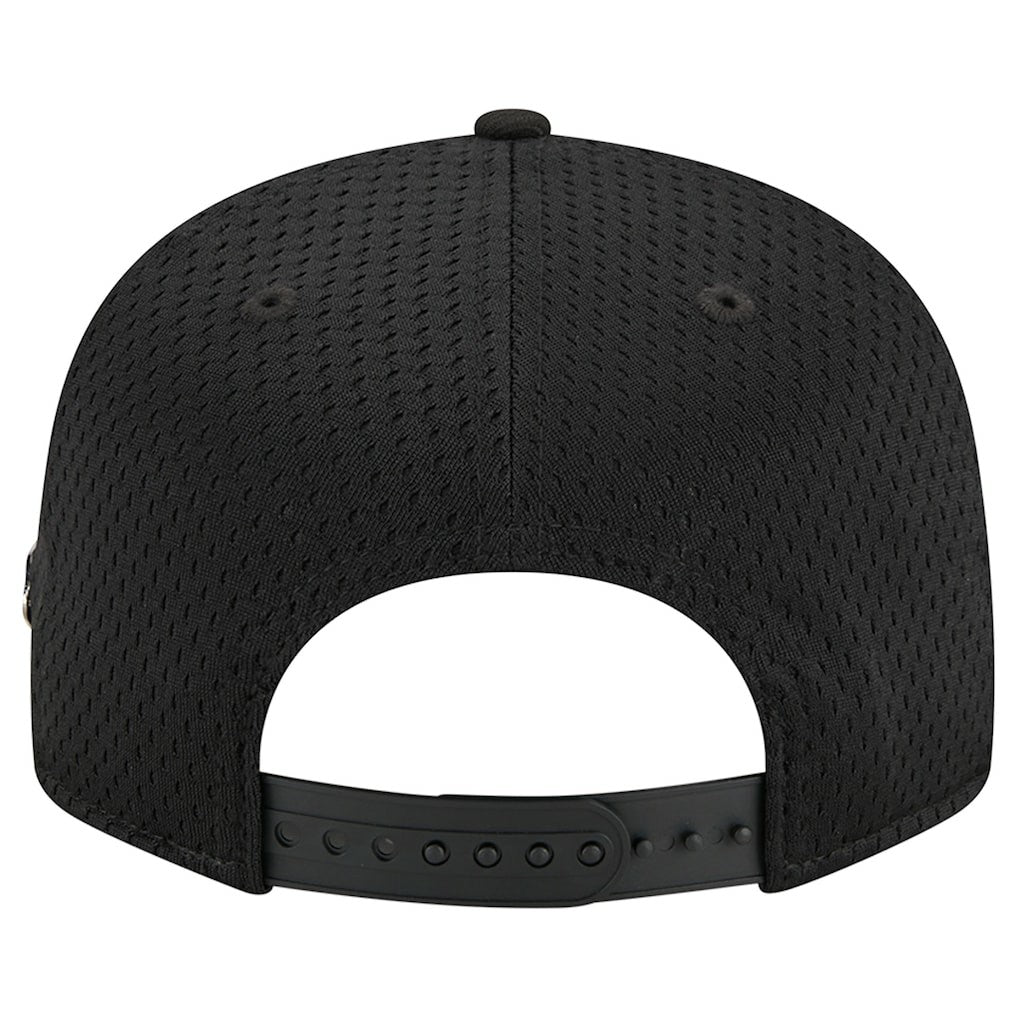 Chicago Bulls Post-Up Pin Mesh 9FIFTY Snapback Hat - Black | New Era cheap