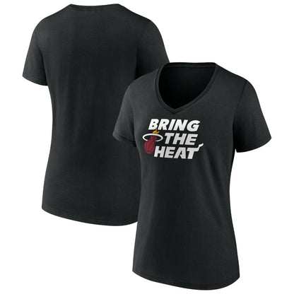 Miami Heat Women's Team Pride V-Neck T-Shirt - Black shop
