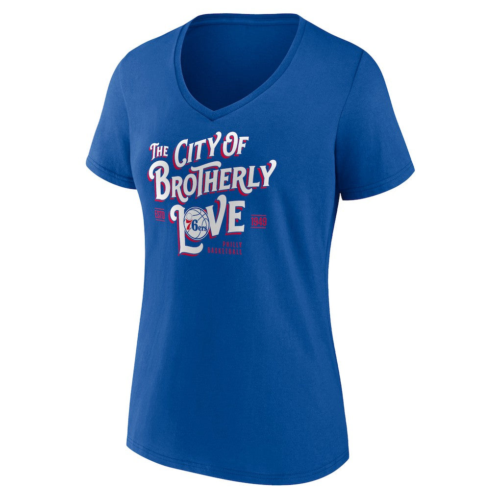 Philadelphia 76ers Women's Team Pride V-Neck T-Shirt - Royal sale