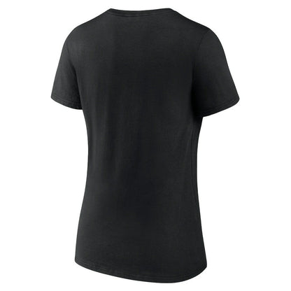 Atlanta Hawks Women's Announcer V-Neck T-Shirt - Black on sale