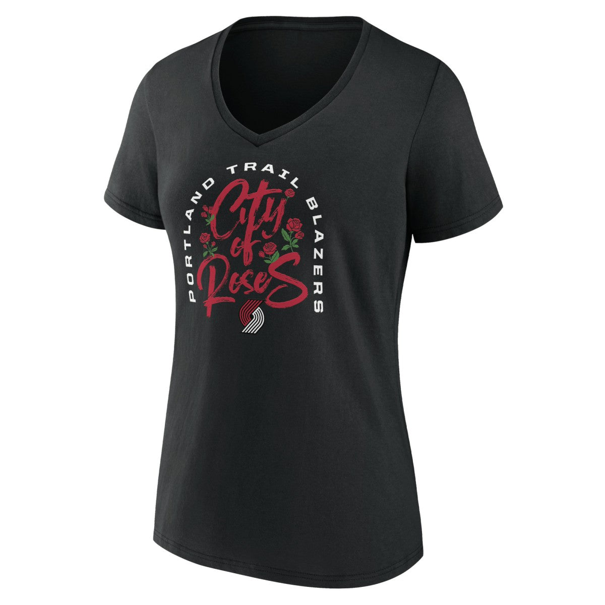 Portland Trail Blazers Women's Huddle V-Neck T-Shirt - Black cheap