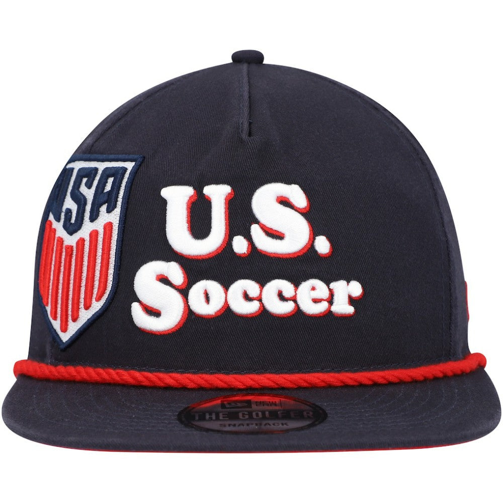 USMNT New Era Heritage The Golfer Snapback Hat - Navy | New Era online