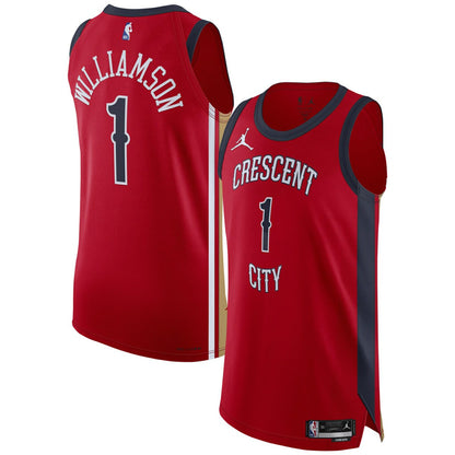 Zion Williamson New Orleans Pelicans Jordan Brand Authentic Jersey - Statement Edition - Red cheap