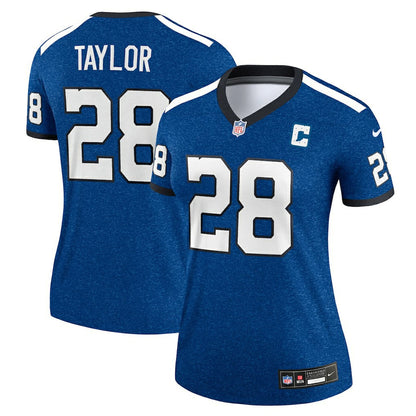 Jonathan Taylor Indianapolis Colts Women's Alternate Legend Player Performance Top - Royal | Nike sale