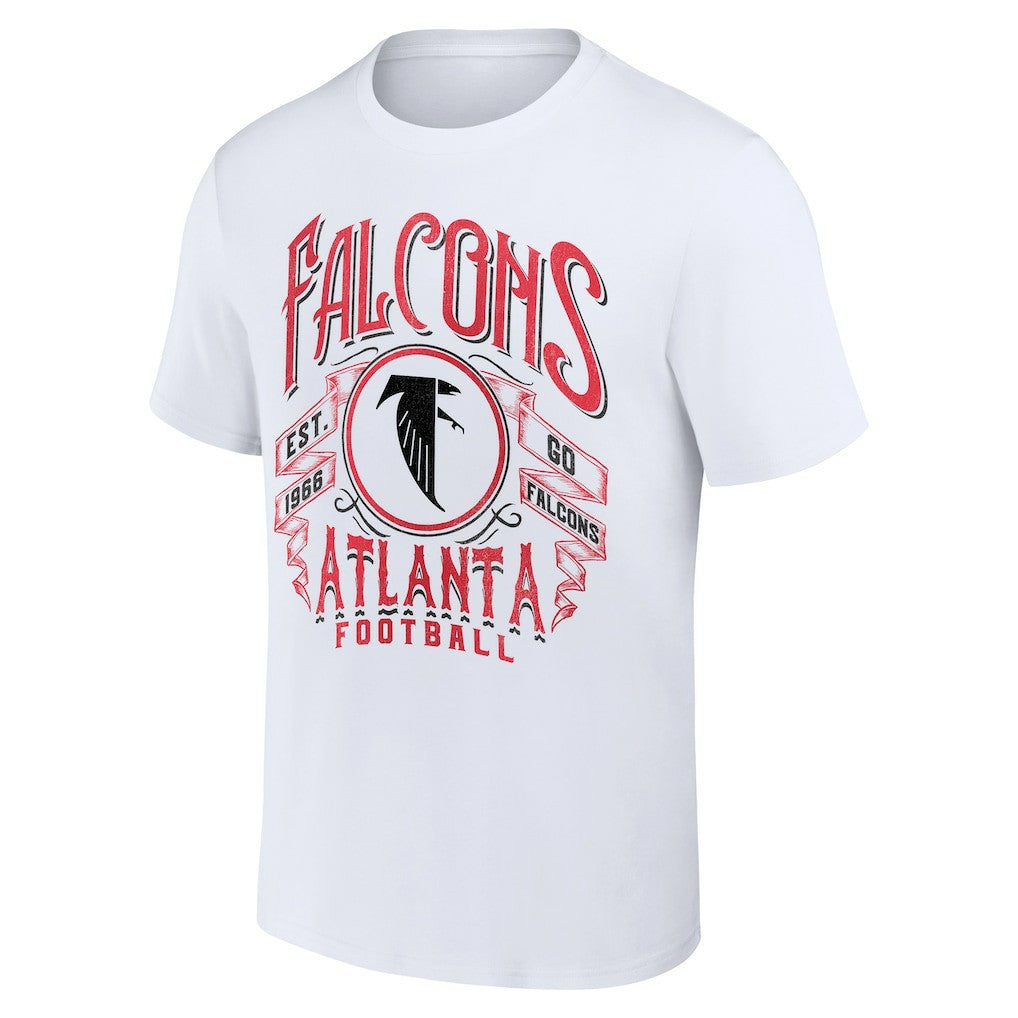 Atlanta Falcons NFL x Darius Rucker Collection Vintage Football T-Shirt - White on sale
