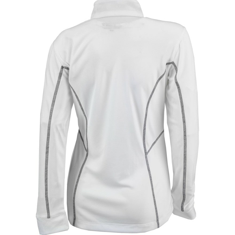 New York Yankees Women's Omni-Wick Shotgun Quarter-Zip Pullover Top - White | Columbia