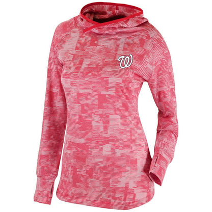 Washington Nationals Women's Omni-Wick Sunday Ball Pullover Hoodie - Red | Columbia