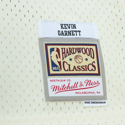 Kevin Garnett Minnesota Timberwolves Chainstitch Swingman Jersey - Cream | Mitchell & Ness sale